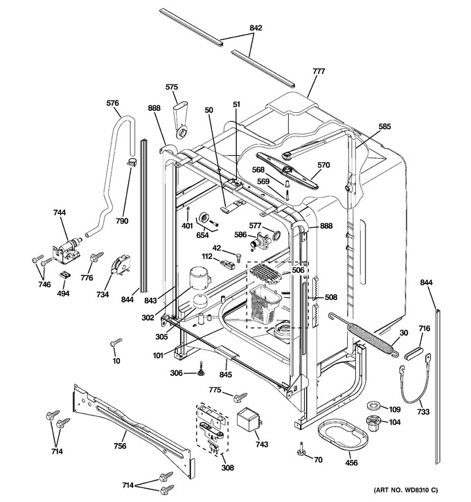 Diagram for PDW7800R30WW