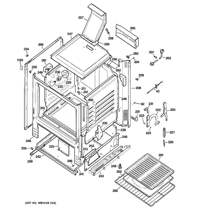 Diagram for JGBS23DEM4WW