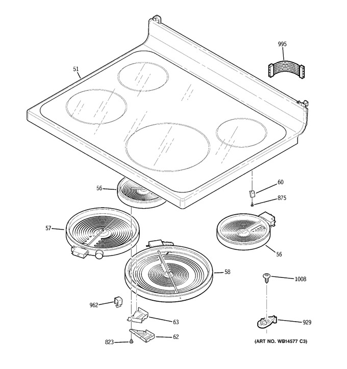 Diagram for JB640DR3BB