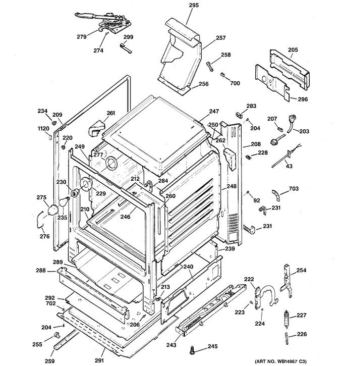 Diagram for JGB281DER4WW