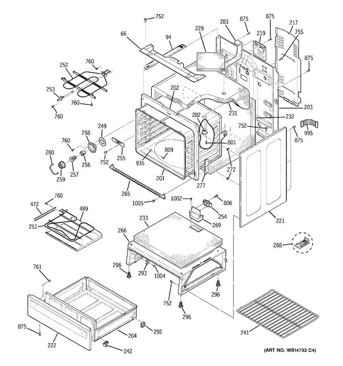 Diagram for JB640DIR4WW