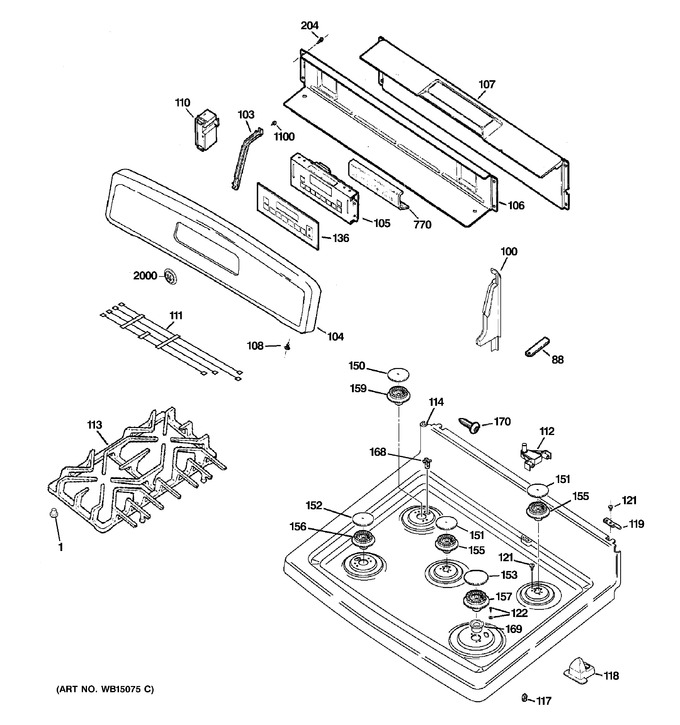 Diagram for JGB285DET1WW