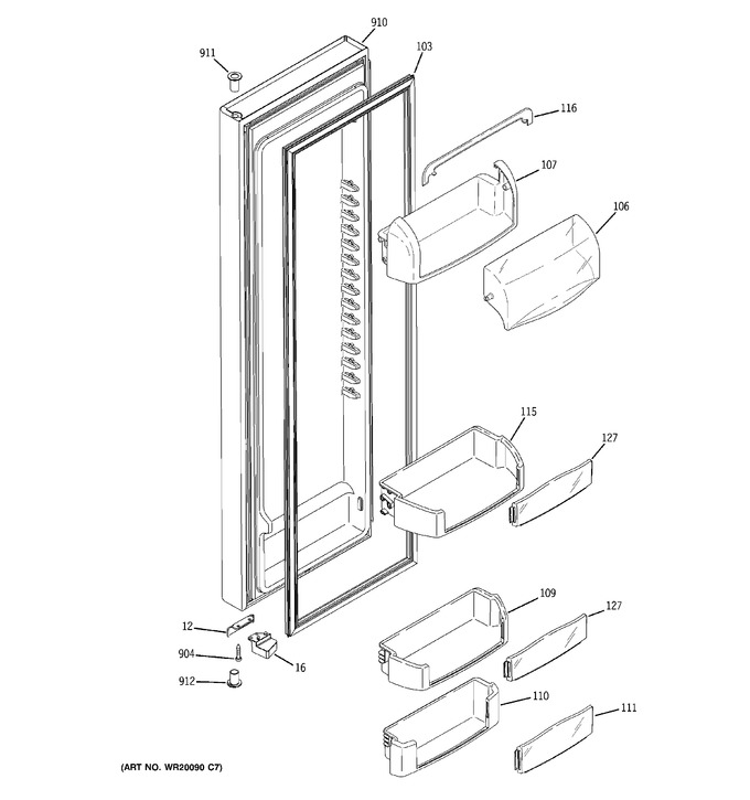 Diagram for GCE23LGYCFNB