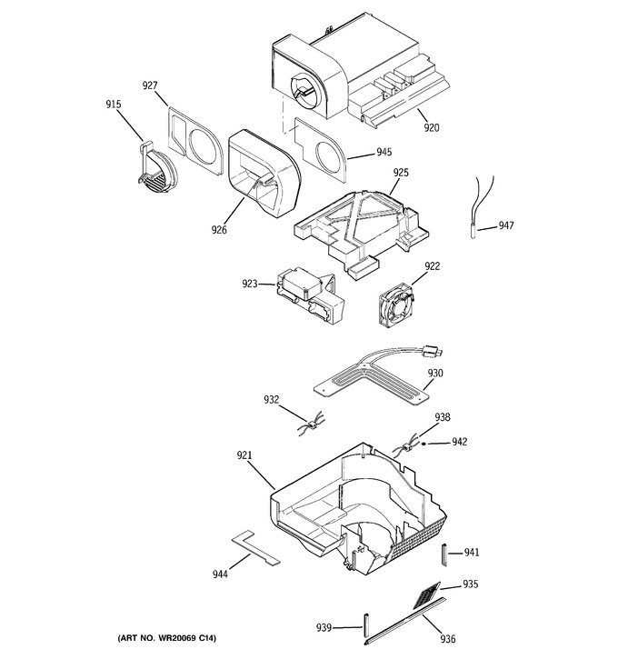 Diagram for PCE23TGXEFWW