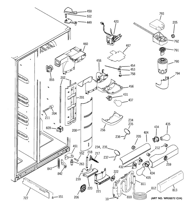 Diagram for PCE23VGXEFWW