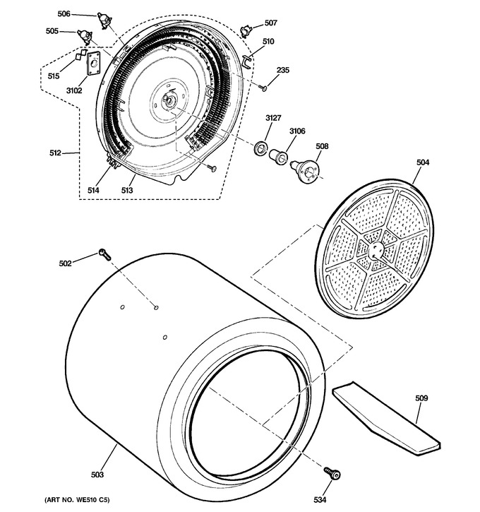 Diagram for GTDL310EM0WS