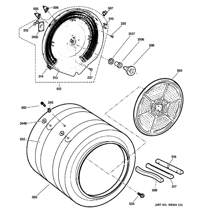 Diagram for PFDN440EL1WW