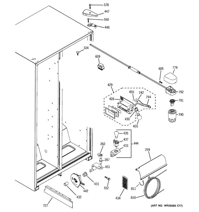 Diagram for GSH25JGBCWW