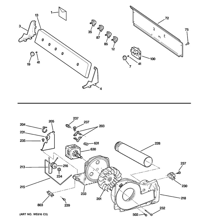 Diagram for GTDP250GM1WW