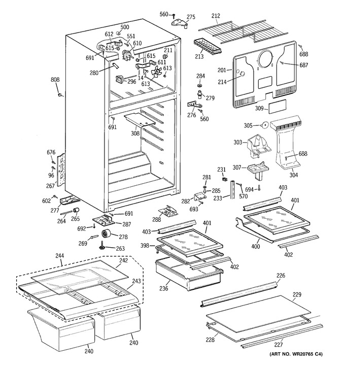 Diagram for GTH18HBT3LWW