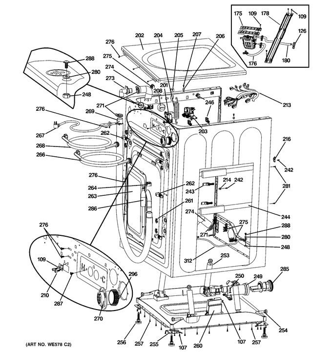 Diagram for GFWS3505L0MS