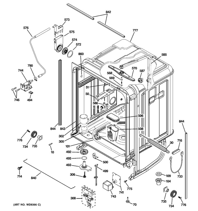 Diagram for GDWT300R30BB