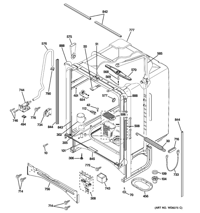 Diagram for PDW7880R30SS