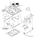 Diagram for 1 - Control Panel & Cooktop