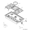 Diagram for 1 - Cooktop Appearance Parts