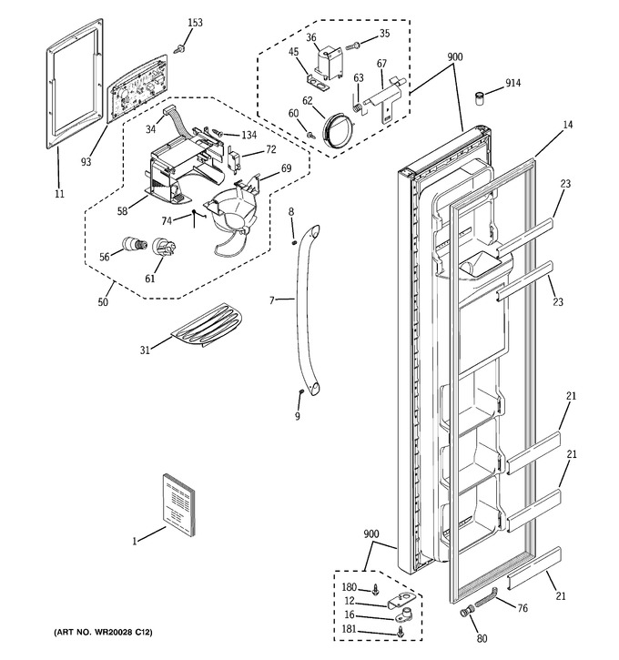 Diagram for GSF25JGCEBB