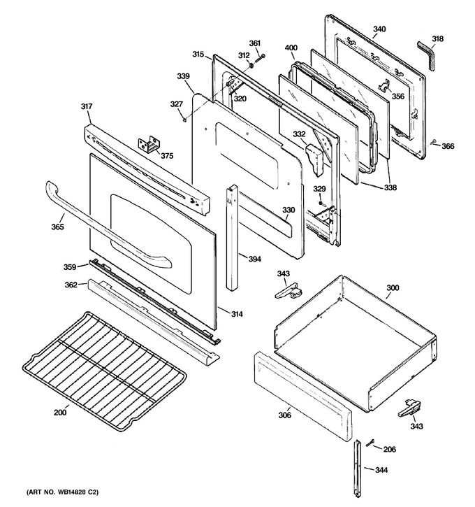 Diagram for JGB600DET1WW