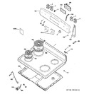 Diagram for 1 - Control Panel & Cooktop