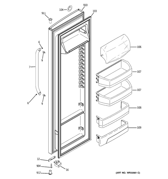 Diagram for GSHF6HGDBCWW