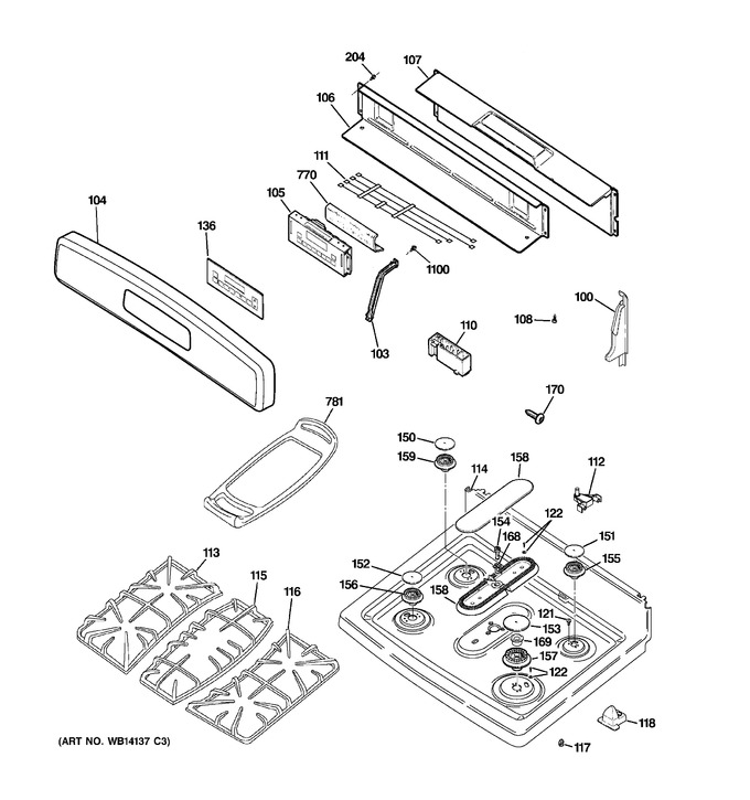 Diagram for JGB500DEP2BB