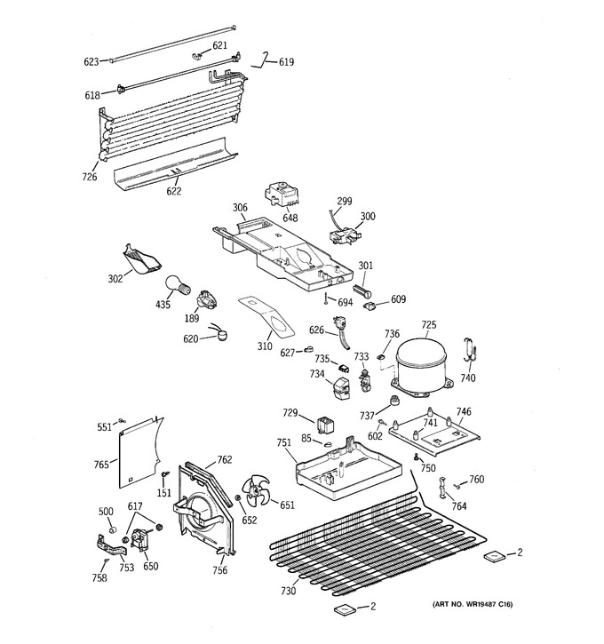 Diagram for GTE16CBCBRWW