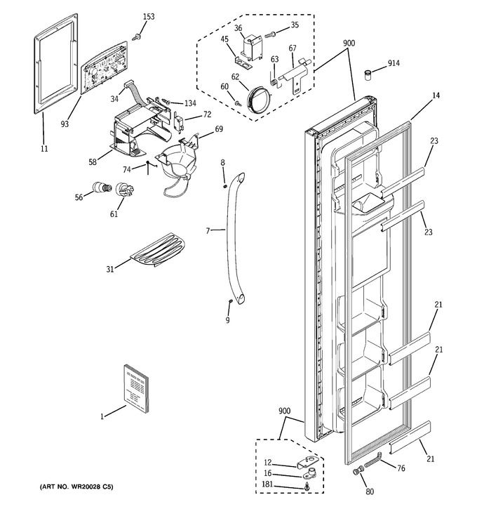 Diagram for GSH25ISXLSS