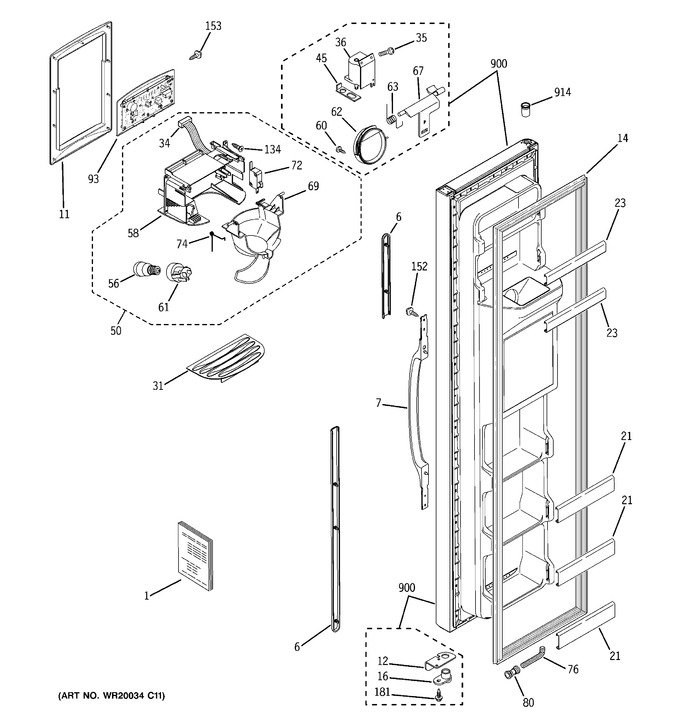 Diagram for GSH22JFXAWW