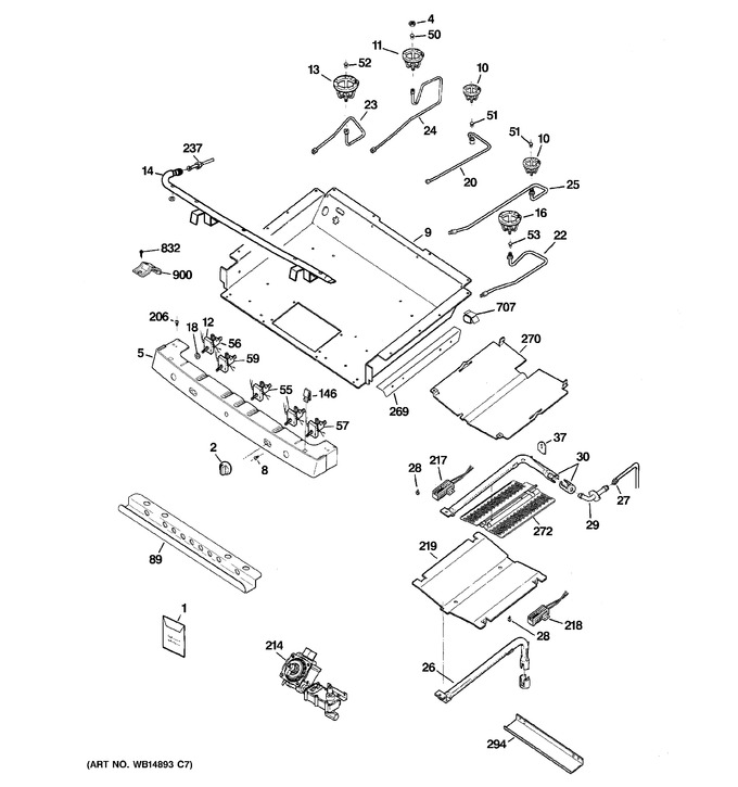 Diagram for JGB296DET2WW