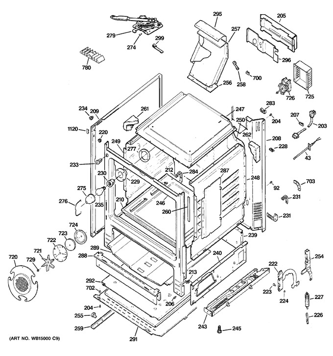 Diagram for JGB296DET2WW