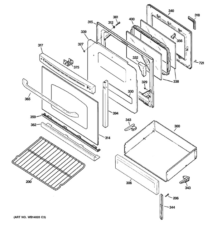 Diagram for JGB500DEP4BB