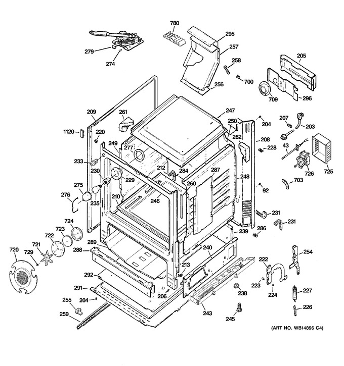 Diagram for JGB605DET2WW