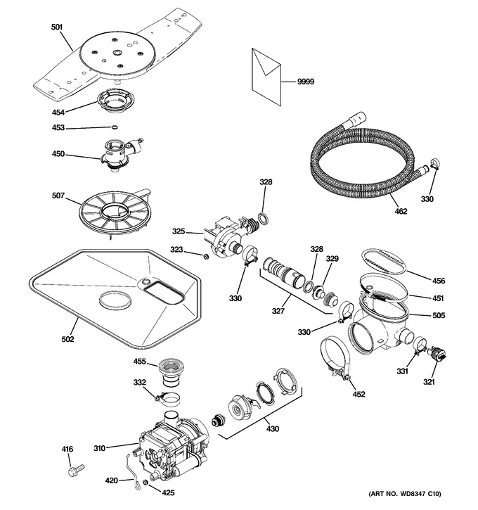 Diagram for PDWT100V00BB