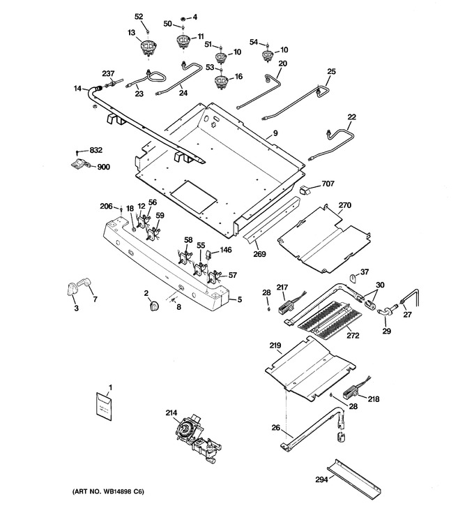 Diagram for JGB600DET2BB