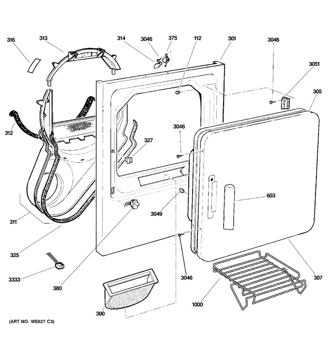 Diagram for GLDS560ED0WW