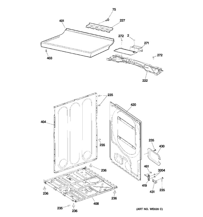 Diagram for GLDS560ED0WW