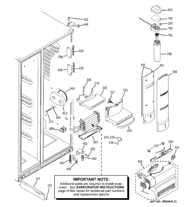 Diagram for RCA25RGBBFSV