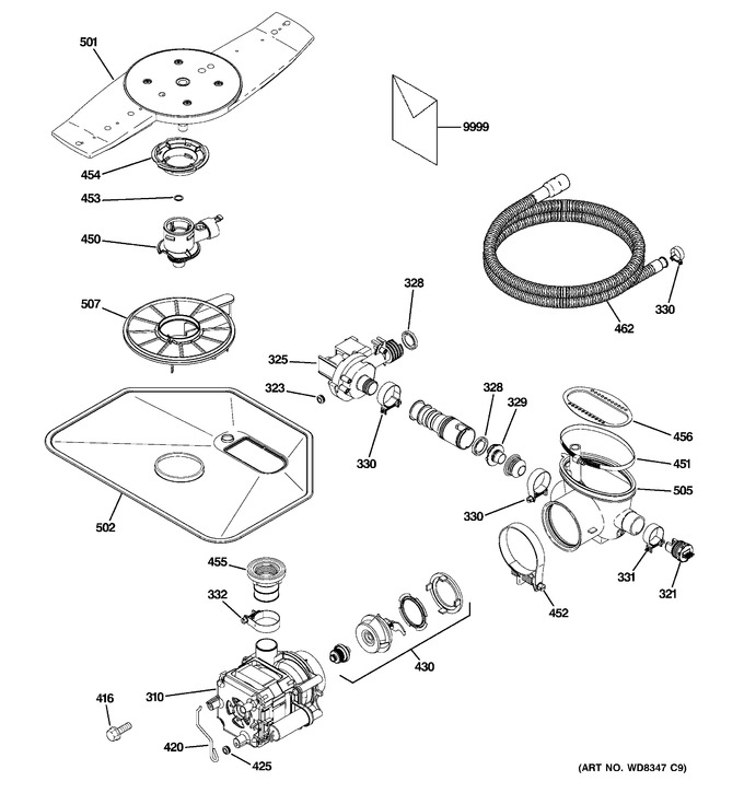 Diagram for PDWT380V50SS