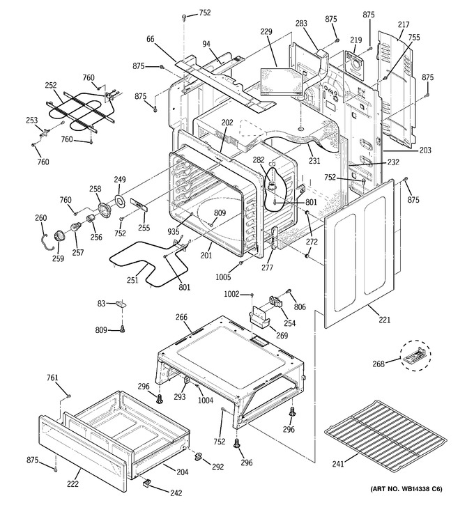 Diagram for JB620DR4WW