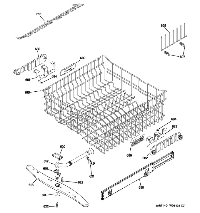 Diagram for PDWT505V50BB