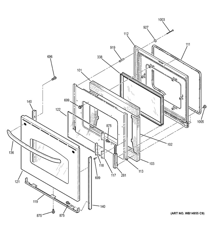 Diagram for JB705ED1ES