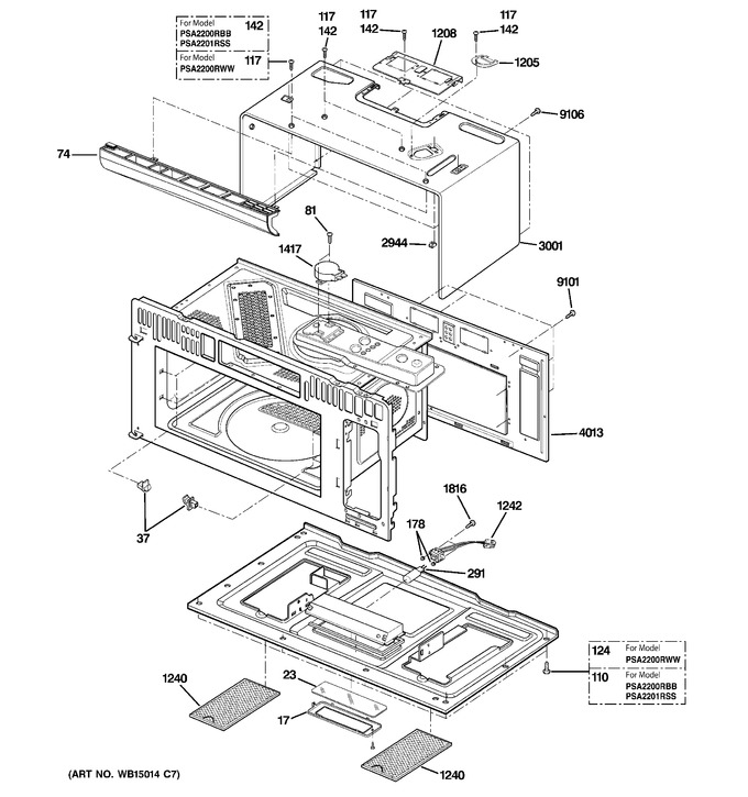 Diagram for PSA2200RWW01