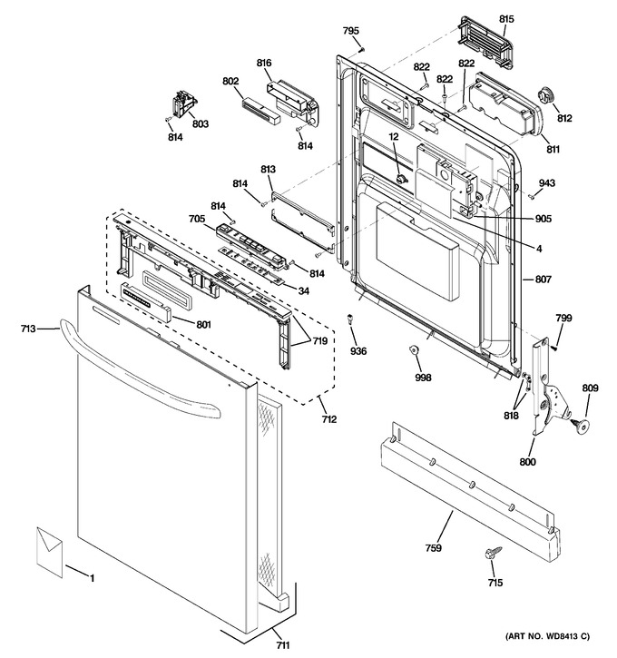 Diagram for GDWT308V00BB