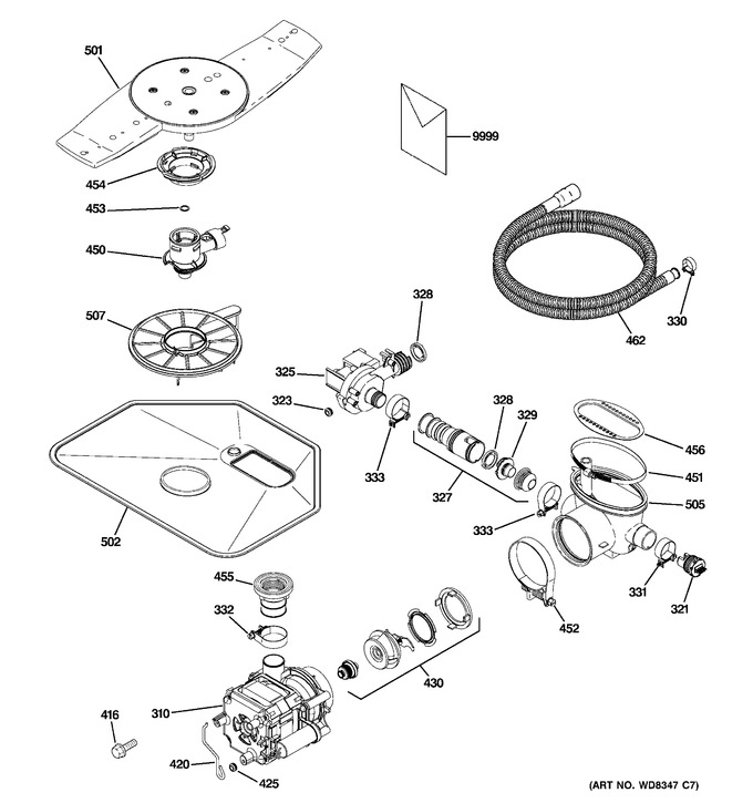 Diagram for GDWT308V00WW