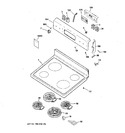 Diagram for 1 - Control Panel & Cooktop