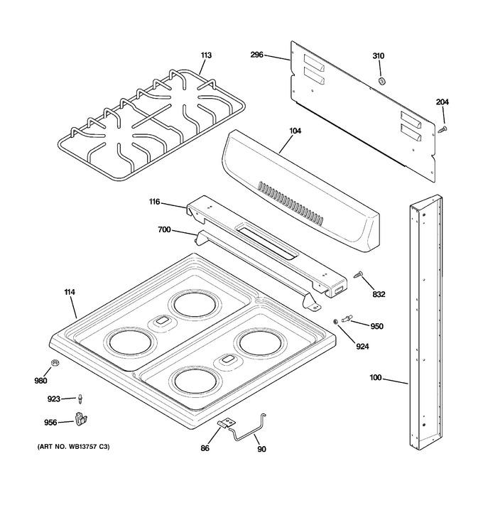 Diagram for RGA724EK1WH