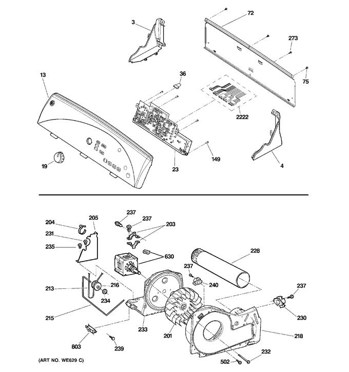 Diagram for GTDX520GD0WW