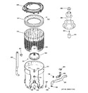 Diagram for 3 - Tub, Basket & Agitator