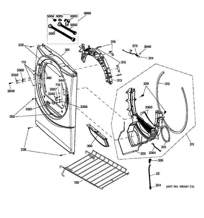 Diagram for GFDS355EL1MG