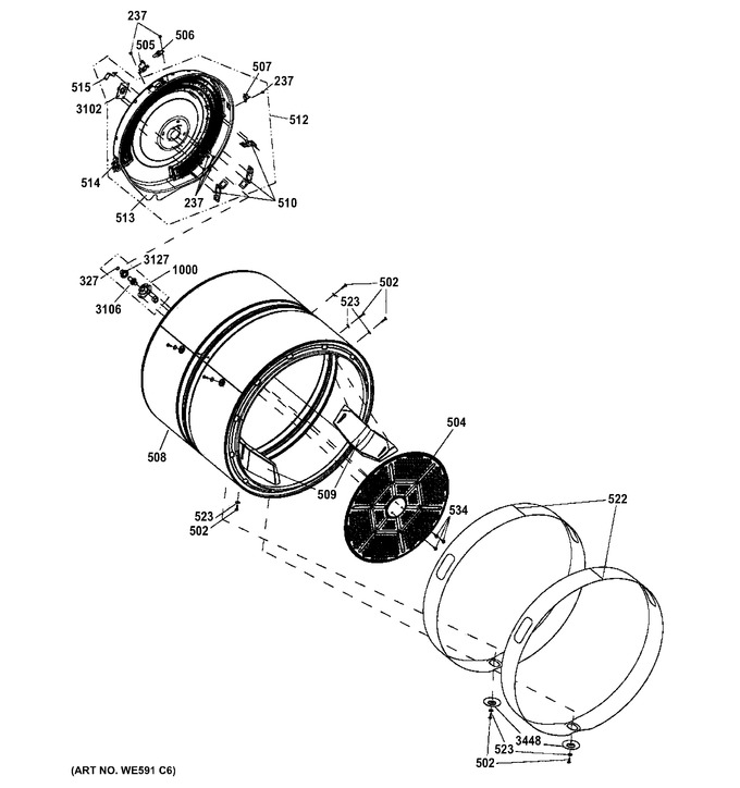 Diagram for GFDS355EL1MG