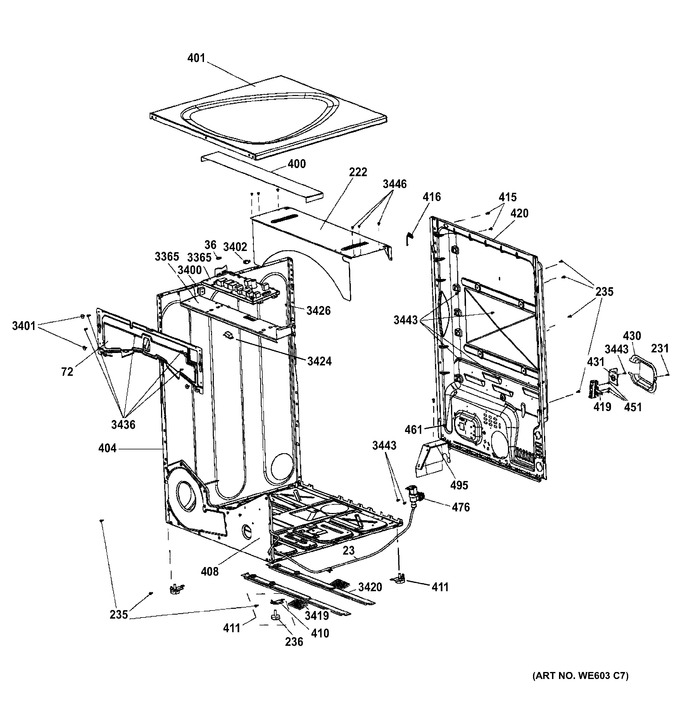 Diagram for PFDN440EL2WW